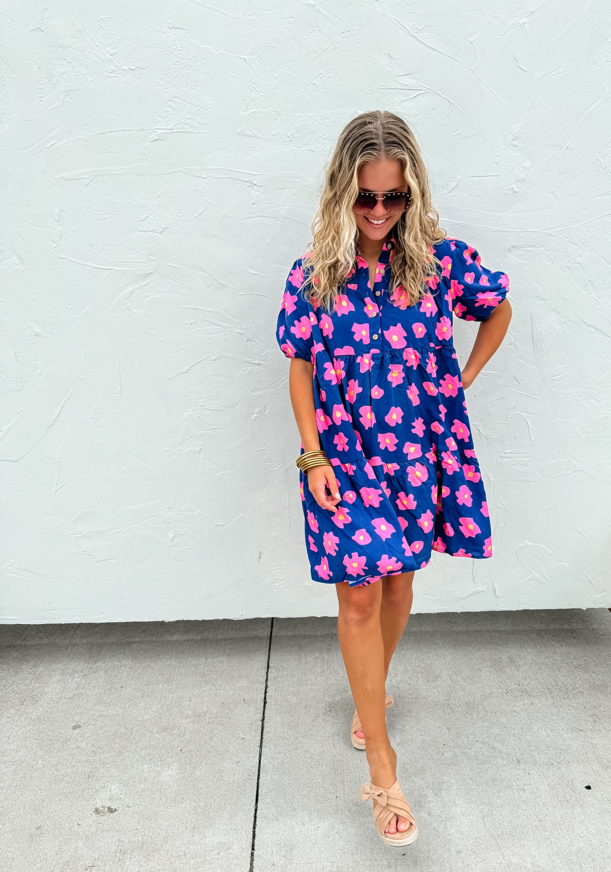 SUMMER BLOOMS FLORAL DRESS