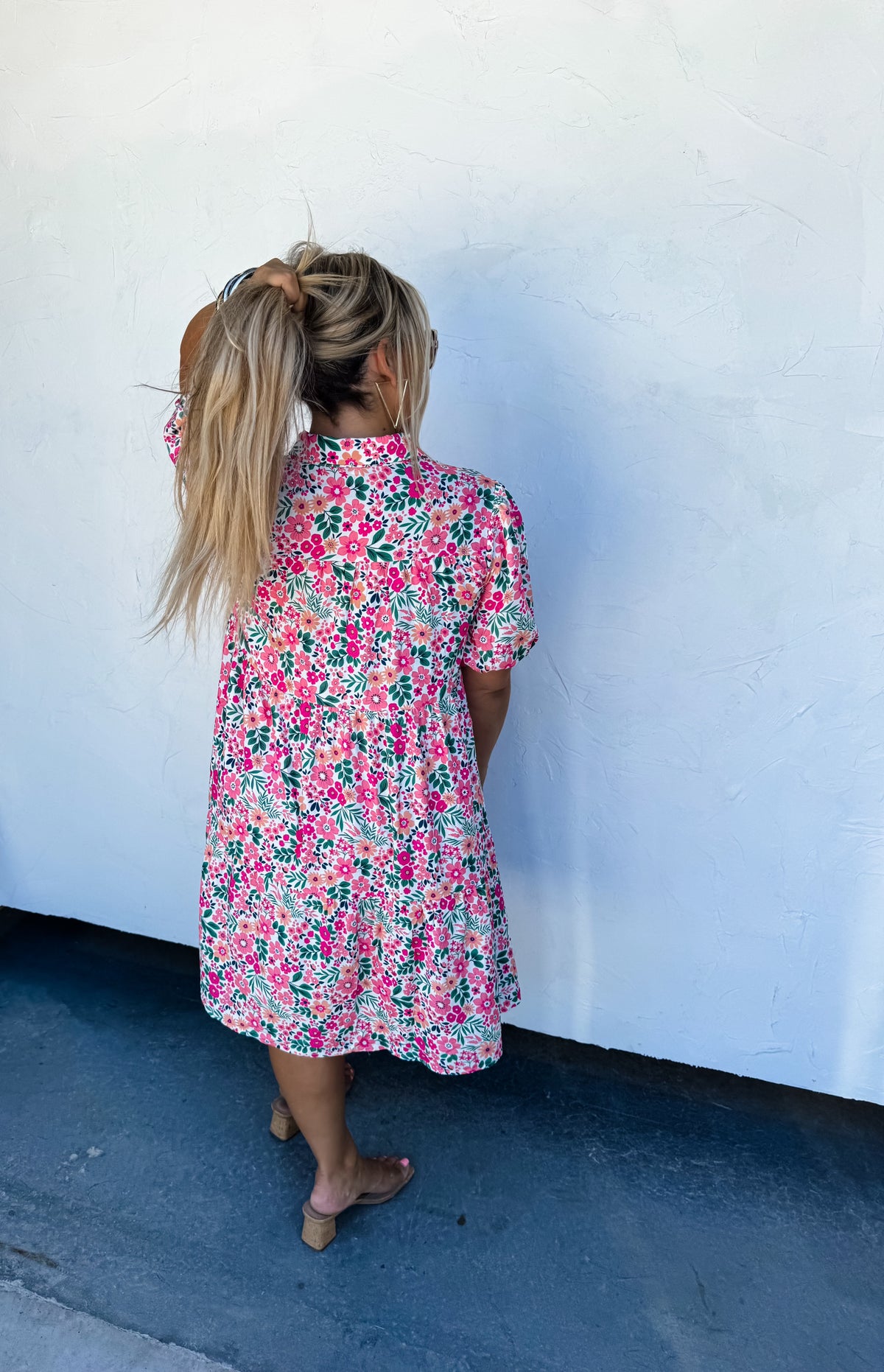 SUMMER BLOOMS FLORAL DRESS