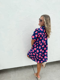 SUMMER BLOOMS FLORAL DRESS