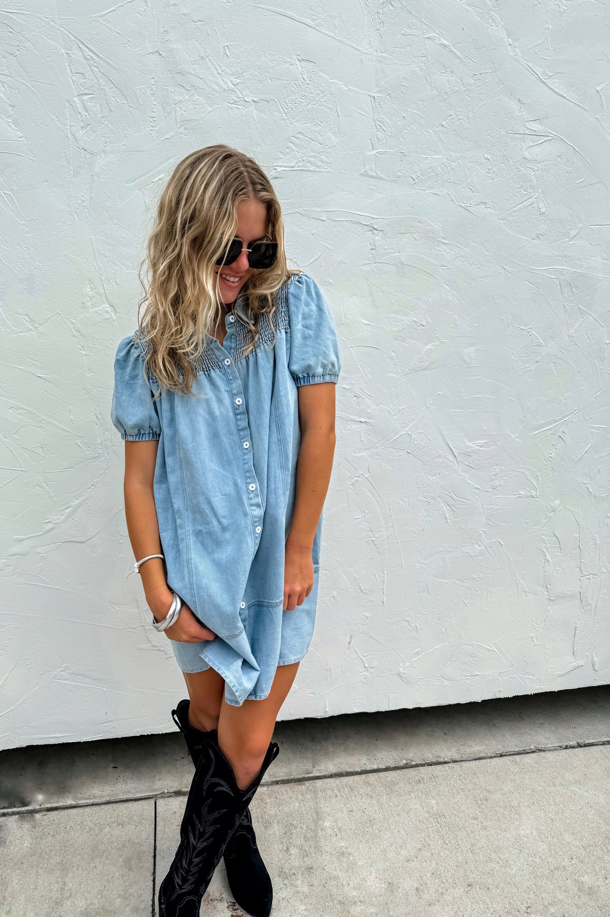 BRAYLIN DENIM DRESS