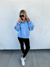 LAID BACK SNAP BUTTON PULLOVER