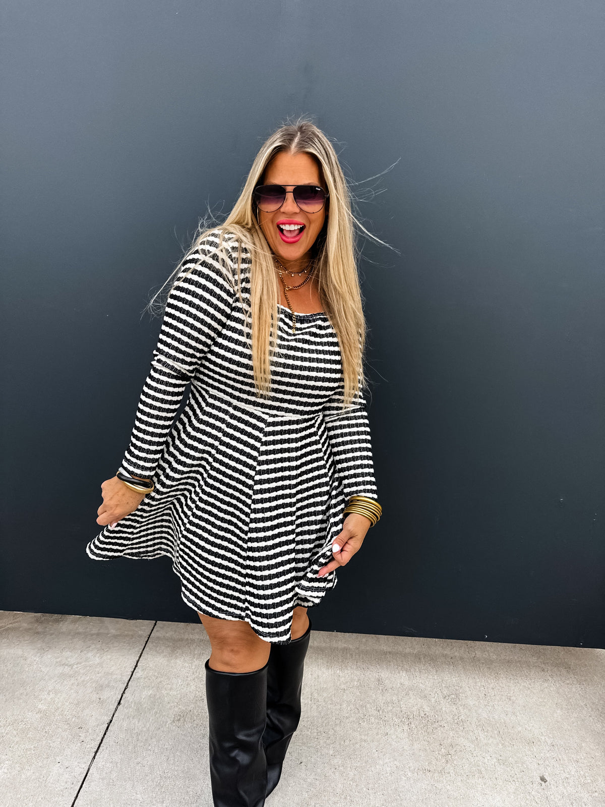 KATE STRIPE DRESS