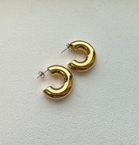 TUBE HOOP EARRINGS